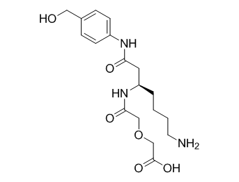 white powder high-throughput chemotherapeutics (R)-2-(2-((7-amino-1-((4-(hydroxymethyl)phenyl)amino)-1-oxoheptan-3-yl)amino)-2-oxoethoxy)acetic Acid 