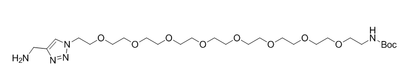 off-white powder approved immunotherapy Tert-butyl (26-(4-(aminomethyl)-1H-1,2,3-triazol-1-yl)-3,6,9,12,15,18,21,24-octaoxahexacosyl)carbamate