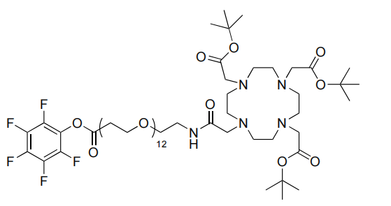 DOTA-tris(TBE)-amido-PEG12-PFP ester
