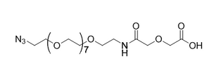 14-azido-5-oxo-3,9,12-trioxa-6-azatetradecanoic acid Exact Mass: 290.12